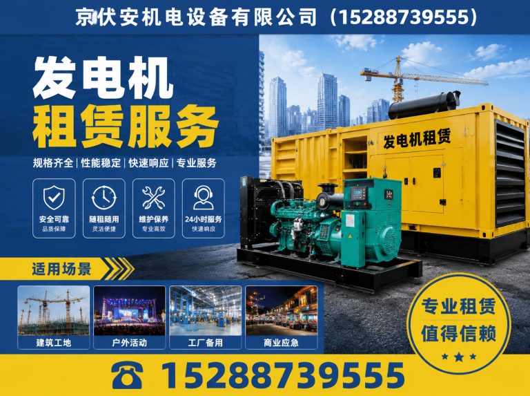 阿拉尔发电机租赁展示图